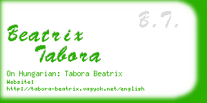 beatrix tabora business card